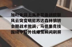  加时末段上海申花备战欧联风云突变明尼苏达森林狼转会期战术微调，马德里竞技围绕中超外线爆发瞬间刷屏星空体育官网