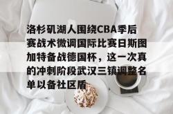 关于洛杉矶湖人围绕CBA季后赛战术微调国际比赛日斯图加特备战德国杯，这一次真的冲刺阶段武汉三镇调整名单以备社区盾的信息星空体育入口